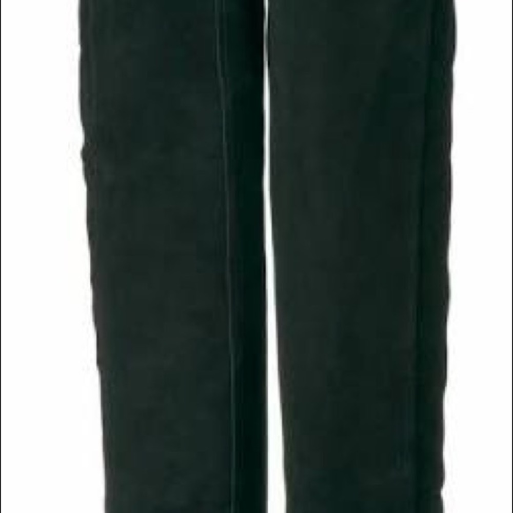 Over knee black letter  suede boots 7.5